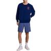 imageChampion Mens Modern Retro 100 Washed Cotton Crewneck Sweatshirt Standard FitBlue Depths