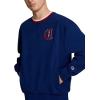 imageChampion Mens Modern Retro 100 Washed Cotton Crewneck Sweatshirt Standard FitBlue Depths