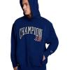 imageChampion Mens Modern Retro 100 Washed Cotton Pullover Hoodie Standard FitBlue Depths