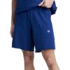 imageChampion Mens Modern Retro 100 Washed Cotton 9 Shorts Standard FitBlue Depths