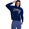 imageChampion Mens Modern Retro 100 Washed Cotton Pullover Hoodie Standard FitBlue Depths