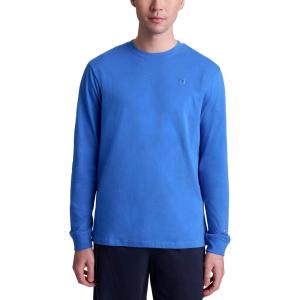 imageChampion Mens Classic Long Sleeve TShirt Standard Fit Script amp C Logo Available in Regular and Big amp TallNebulas Blue