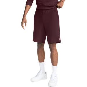 imageChampion Mens Lounge Shorts Standard Fit 9 Inch Inseam Lightweight 100 Cotton Available in Regular and Big amp TallMaroon