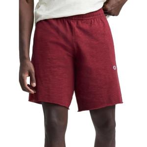 imageChampion Mens Modern Retro 100 Washed Cotton 9 Shorts Standard FitPomegranate