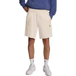 imageChampion Mens Modern Retro 100 Washed Cotton 9 Shorts Standard FitUnbleached Cotton