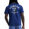 imageChampion Mens Classic Graphic Short Sleeve TShirt Standard Fit Champion Club GraphicsBlue Depths  Champion Club