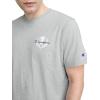 imageChampion Mens Classic Graphic Short Sleeve TShirt Standard Fit Champion Club GraphicsOxford Gray Heather  Champion Club