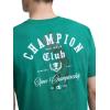 imageChampion Mens Classic Graphic Short Sleeve TShirt Standard Fit Champion Club GraphicsVerdant Green  Champion Club