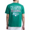imageChampion Mens Classic Graphic Short Sleeve TShirt Standard Fit Champion Club GraphicsVerdant Green  Sunsetters