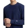imageChampion Mens Crewneck Fleece Sweatshirt Standard Fit Midweight Script Logo Available in Regular and Big amp TallBlue Depths  Tonal Script Logo
