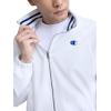 imageChampion Mens Gameday Fullzip Mock Neck Track Jacket Standard Fit Polyester BlendBright White
