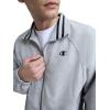 imageChampion Mens Gameday Fullzip Mock Neck Track Jacket Standard Fit Polyester BlendOxford Gray Heather