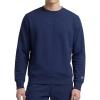 imageChampion Mens Crewneck Fleece Sweatshirt Standard Fit Midweight Script Logo Available in Regular and Big amp TallBlue Depths  Tonal Script Logo