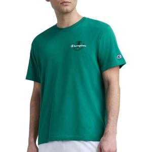 imageChampion Mens Classic Graphic Short Sleeve TShirt Standard Fit Champion Club GraphicsVerdant Green  Champion Club