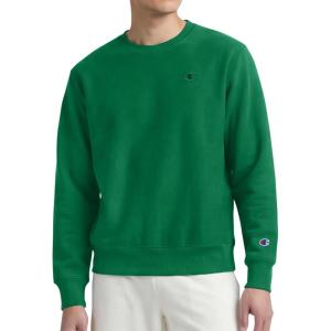 imageChampion Mens Mens Crewneck Fleece Sweatshirt Standard Fit Midweight C Logo Available in Regular and Big amp TallVerdant Green  C Logo