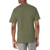 imageChampion Mens Classic Short Sleeve TShirt Standard Fit Midweight 100 Cotton Available in Regular and Big amp TallCargo Olive