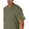imageChampion Mens Classic Short Sleeve TShirt Standard Fit Midweight 100 Cotton Available in Regular and Big amp TallCargo Olive