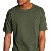 imageChampion Mens Classic Short Sleeve TShirt Standard Fit Midweight 100 Cotton Available in Regular and Big amp TallCargo Olive