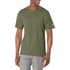 imageChampion Mens Classic Short Sleeve TShirt Standard Fit Midweight 100 Cotton Available in Regular and Big amp TallCargo Olive
