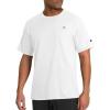 imageChampion Mens Classic Short Sleeve TShirt Standard Fit Midweight 100 Cotton Available in Regular and Big amp TallWhite