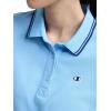 imageChampion Womens Off the Court Short Sleeve 345 Polo Dress Standard FitPlacid Blue