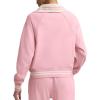 imageChampion Womens Pitcher Fullzip Mock Neck Track Jacket Standard Fit French TerryRose Shadow