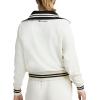 imageChampion Womens Pitcher Fullzip Mock Neck Track Jacket Standard Fit French TerryUnbleached Cotton