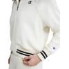 imageChampion Womens Pitcher Fullzip Mock Neck Track Jacket Standard Fit French TerryUnbleached Cotton