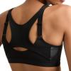 imageChampion Womens Sports Bra Motion Control FrontZip HighImpact Maximum Support Breathable MoistureWickingBlack