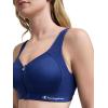 imageChampion Womens Sports Bra Motion Control FrontZip HighImpact Maximum Support Breathable MoistureWickingBlue Depths