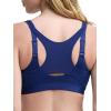 imageChampion Womens Sports Bra Motion Control FrontZip HighImpact Maximum Support Breathable MoistureWickingBlue Depths