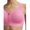 imageChampion Womens Sports Bra Motion Control FrontZip HighImpact Maximum Support Breathable MoistureWickingPink Cosmos