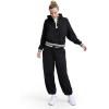 imageChampion Womens Tackle Front Lace Pullover Hoodie Loose Fit French TerryBlack
