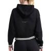 imageChampion Womens Tackle Front Lace Pullover Hoodie Loose Fit French TerryBlack
