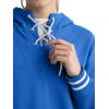 imageChampion Womens Tackle Front Lace Pullover Hoodie Loose Fit French TerryNebulas Blue