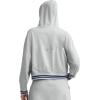 imageChampion Womens Tackle Front Lace Pullover Hoodie Loose Fit French TerryOxford Gray Heather