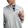 imageChampion Womens Tackle Front Lace Pullover Hoodie Loose Fit French TerryOxford Gray Heather