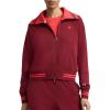 imageChampion Womens Pitcher Fullzip Mock Neck Track Jacket Standard Fit French TerryPomegranate