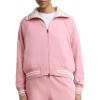 imageChampion Womens Pitcher Fullzip Mock Neck Track Jacket Standard Fit French TerryRose Shadow