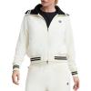 imageChampion Womens Pitcher Fullzip Mock Neck Track Jacket Standard Fit French TerryUnbleached Cotton