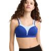 imageChampion Womens Sports Bra HighImpact Maximum Support Breathable MoistureWicking FabricSurf the WebOcean Front Blue
