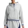 imageChampion Womens Tackle Front Lace Pullover Hoodie Loose Fit French TerryOxford Gray Heather