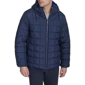 image:imageChampion Mens Reversible Box Quilted Hooded JacketNavyRoyal Blue