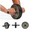 image:imageChampion Ab Roller Wheel GreyBlack Ab Wheel with Dual NonSkid Wheels Exercise Roller for Core Workout Abs Workout Equipment for Home Gym Strength Training and Core Stability