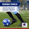 image:imageChampion Defender Elite Youth Soccer Shin Guards Slipin Curved Plastic Plate and EVA Foam Interior for a Contoured Fit for BoysGirls Soccer GameLargeXLarge