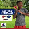 image:imageChampion Dual Threat 2Football Set for Kids RedWhiteBlue Whistling Foam Footballs with Aerodynamic Tails Standard  Mini Throwing Balls Soft Foam Design for Backyard Beach amp Pool Play