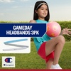 image:imageChampion Game Day Headbands 3Pack  NonSlip Silicone Grip Athletic Headbands One Size Fits MostBONNIE BLUEGREYWHITE