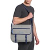 image:imageChampion Phase Messenger Bag With Padded Laptop Sleeve Adjustable Strap for Work Travel OfficeLight Heather GreyBlue Depths