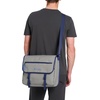 image:imageChampion Phase Messenger Bag With Padded Laptop Sleeve Adjustable Strap for Work Travel OfficeLight Heather GreyBlue Depths