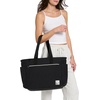 image:imageChampion Quartz Crinkle Nylon Tote with Laptop Sleeve Luggage Strap Zip ClosureBlack